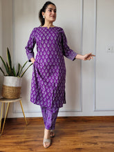 New Exclusive Hand  block printed Stitched Cotton  Kurtis with Pant